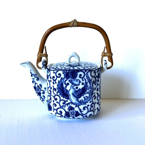 Japanese Tea Set - Phoenix Bird Porcelain - Picture 2 of 16